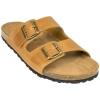 Sandalia Dos Hebillas Piel Hombre Plana Suver 520015 C