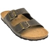 Sandalia Dos Hebillas Piel Hombre Plana Suver 520015 C