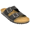 Sandalia Dos Hebillas Piel Hombre Plana Suver 520015 C