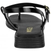 Sandalia Esclava Piel Negro Pulsera Plantilla Gel Plana Wikers T 62837