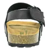 Sandalia Corcho de Mujer Beis Marron Chocolate Negro Taupe Doble Hebilla con Tira Autenti 10888