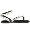 Sandalia Beis Mujer Entrededo Tachas Plana Corina 6441