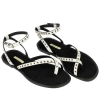 Sandalia Beis Mujer Entrededo Tachas Plana Corina 6441