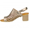 Sandalia Piel Tacón Medio Pala Calada 48 Horas 615102