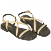 Sandalia Piel Tiras Finas Plantilla Gel Plana Wikers T 162835