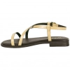 Sandalia Piel Tiras Finas Plantilla Gel Plana Wikers T 162835