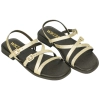 Sandalia Piel Tiras Finas con Hebillas Plantilla Gel Plana Wikers T-162836