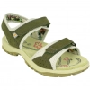 Sandalia Trekking Mujer Plana Piel Verde St. Gallen Genil 