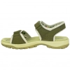Sandalia Trekking Mujer Plana Piel Verde St. Gallen Genil 