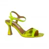 Sandalias de Vestir Mujer Verano Verde  Antelina y Metalizado Plantilla Piel Maria Mare 68439