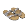 Sandalias Blanco Marron Negro Plomo Verde Hebilla Dedo Piso Fino Suver 520012