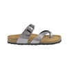 Sandalias Blanco Marron Negro Plomo Verde Hebilla Dedo Piso Fino Suver 520012
