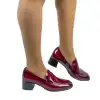 Mocasines mujer charol de Tacón Medio - Wikers E-124