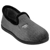 Zapatilla Cerrada Estampado Negro a Rayas Plana Eco-Flex 12027