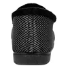 Zapatilla Cerrada Estampado Negro a Rayas Plana Eco-Flex 12027