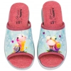 Zapatilla Plumaflex Abierta Pinki Caracol Estampado Rosa Plana 12404