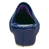 Zapatilla Descalza Cuña Azul Marino Ribete Alcalde 8500 Invierno