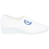 Zapatilla Blanca Mujer Cerrada Cuña Media Calle 7000