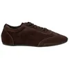 Zapatilla Casual Piel Serraje Cordones Plana Buonarotti 3359