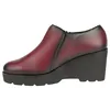 Zapatos Abotinos Piel Cuña Mujer Cómodos Jam 9006