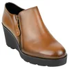 Zapatos Abotinos Piel Cuña Mujer Cómodos Jam 9006