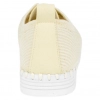 Zapato Cordón Bordado Beis Mujer Plano  Amarpies AOG30091
