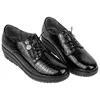Zapato Charol Negro Mujer Cuña y Plataforma Mysoft 26M589