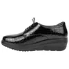 Zapato Charol Negro Mujer Cuña y Plataforma Mysoft 26M589