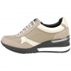 Zapatos Casual de Piel para Mujer con Ancho Especial y Cuña Media - Baerchi 40601