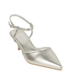 Zapato de Salón Plata Destalonado con Pulsera Tacón Fino Buonarotti BS-5657 F V