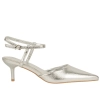 Zapato de Salón Plata Destalonado con Pulsera Tacón Fino Buonarotti BS-5657 F V