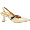 Zapato de Salón Destalonado Hebilla Bicolor Tacón midi Daniela Vega 2786BD