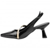 Zapato de Salón Destalonado Hebilla Bicolor Tacón midi Daniela Vega 2786BD