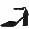 Zapato de Salón Punta Talón Tacón Ancho Alto Ideal Shoes 8758