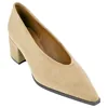Zapato de Salón Antelina Beis Tacón Ancho Buonarotti 6072