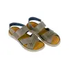 Sandalias de Piel Hombre Cruzada Velcro Zen 679005