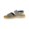 Sandalias de Piel Hombre Cruzada Velcro Zen 679005