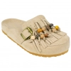 Zueco Bio Plano Flecos y Cuentas Ideal Shoes 9766