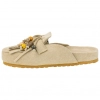 Zueco Bio Plano Flecos y Cuentas Ideal Shoes 9766