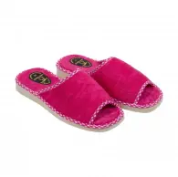 Zapatilla Casa Mujer Verano Abierta Toalla  Azul/Rosa 3007