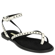 Sandalia Beis Mujer Entrededo Tachas Plana Corina 6441