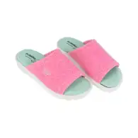 Zapatilla Casa Mujer Abierta Rizo Verano Plumaflex 80010 Rosa