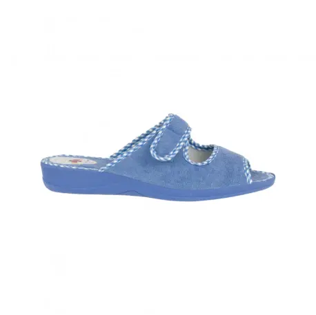Zapatilla Casa Mujer Verano Abierta Anatómica Velcro Alcalde 2035