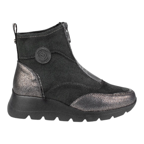 botin deportivo mujer con cremallera delantera - Amarpies AMD27098 