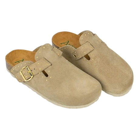 Zuecos bio piel con tachas Autenti 15388