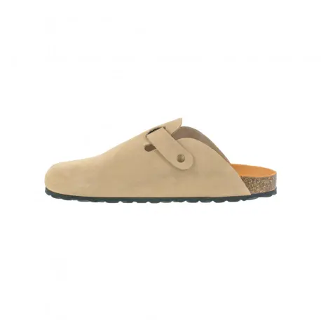 Zuecos de  piel serraje para hombre Autenti con piso bio de corcho - Autenti 355