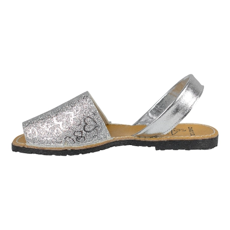 Menorquinas Plana Glitter Mujer Corazones Avarca 496AV