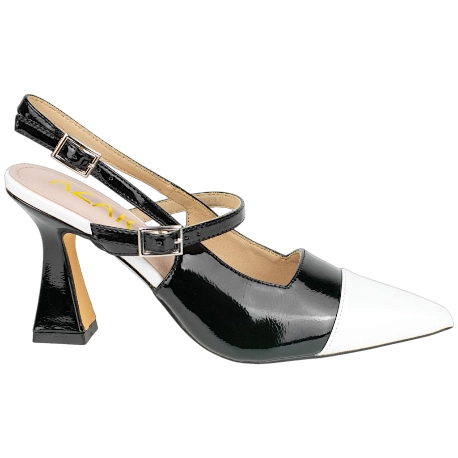 Zapatos Destalonados Tacon Medio y Hebilla - Azarey 578J627