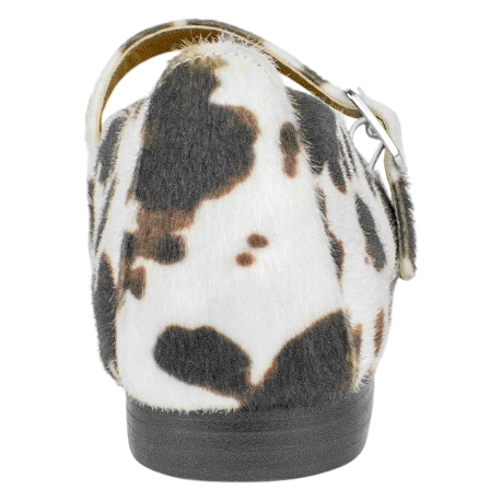 Bailarina Mary Jane Animal Print Vaca Plana D´Angela DDN29001-VA