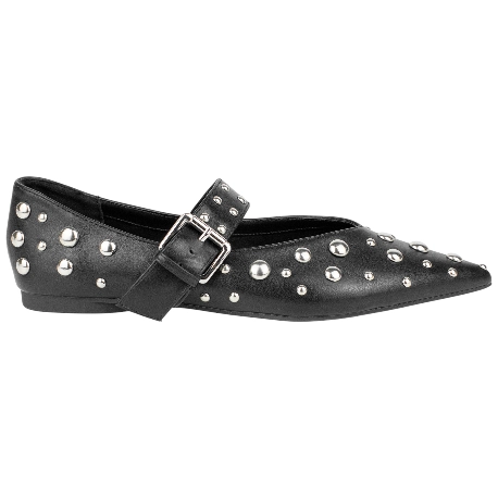 Bailarina Mary Jane Punta Fina Plana con Tachas Corina M5635